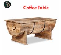 Modern Coffee Table Hall End Centre Accent Table Solid Mango Wood vidaXL