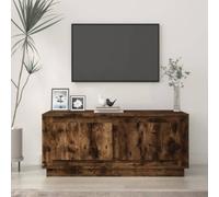 vidaXL Coffee Table Smoked Oak 102x50x44 cm Engineered Wood
