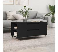 vidaXL Coffee Table Black 102x44.5x50 cm Engineered Wood