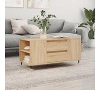 vidaXL Coffee Table Sonoma Oak 102x44.5x50 cm Engineered Wood