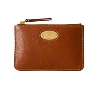 Modern Coin Pouch with Plaque Detail, female, Mulberry, Clutches, Brown, ONE SIZE, Bags ONE SIZE