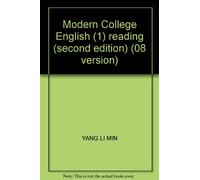 Modern College English (1) reading (second edition) (08 version)(Chinese Edition)