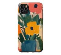 Modern Colorful Floral Bouquet Minimalist Painterly Flowers Case for iPhone 11 Pro Max