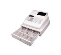 Modern Commercial Cash Register, Electronic POS System with Built-in Thermal Printer & Secure Cash Drawer, 3 Bill Compartments, 5 Coin Trays for Retail, Shop, Café