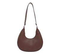 Modern Compact Shoulder Tote with Adjustable Strap Spacious Interior Storage for Work Commute & Casual Use PU Crossbody Bag, Coffee Color, Mass Beauty