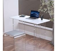 Modern Computer Desk - Simple Study Table & Gaming Workstation, Stylish Office Desk for Home & Business, Ergonomic Writing Table (Brown, 100x60cm/39.4x23.6in)