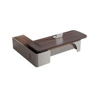 Modern Computer Desk with Storage, Large Office Desk for Home Office, Study Writing Table, 55 inch Workstation