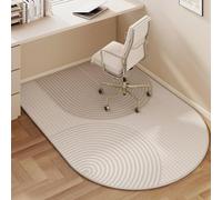 Modern Computer Gaming Chair Mats To Protect Carpets And Wooden Floors(Semicircle,90x120cm)