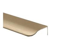Modern Concealed Cabinet Handle - Edge-Wrapped for Furniture Bronze Gold 400mm