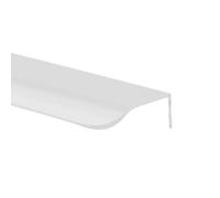 Modern Concealed Cabinet Handle - Edge-Wrapped for Furniture White 500mm