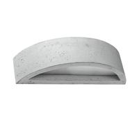 Modern Concrete & Glass Wall Lamp - Atena Design - E27 Bulb
