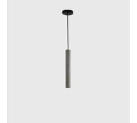 Modern Concrete nt Light Industrial Cement Hanging Lamp Minimalist Grey Tube Ceiling Fixture for Kitchen Island Dining Room Office Cafe 50CM White Light