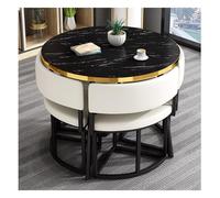 Modern Conference Dining Table Set with 4 Chairs - Perfect for Small Office Meetings Business Negotiations Lounge & Living Room Décor.
