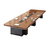 Modern Conference Table with Cable Management Grommets - Office Meeting Table for Conference Room & Restaurant - Spacious 350x150cm (138x59in) Design