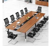 Modern Conference Table with Chairs Office Desk for Meetings & Training Rooms Business Reception & Negotiation Table (200 x 100 x 75 cm)