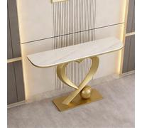 Modern Console Table for Entryway & Living Room Rectangular Sofa Table for Behind Couch Metal & White Finish 47.2x11.8x33.5inStylish Functional rage Solution