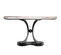 Modern Console Table for Entryway,Slim Sofa Table Behind Couch,Luxury Hallway Table with Marble Look Top,Narrow Accent Table for Living Room Office Hotel B,120 * 30 * 80CM