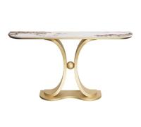 Modern Console Table for Entryway,Slim Sofa Table Behind Couch,Luxury Hallway Table with Marble Look Top,Narrow Accent Table for Living Room Office Hotel D,100 * 30 * 80CM