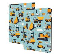 Modern Construction Vehicle Print Compatible with ipad air 3rd Generation Case Cover, Tablet Cases Compatible with ipad Pro Case 10.5 Inch, Auto Wake/Sleep, Folio Stand