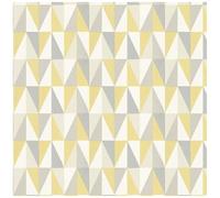 Modern Contemporary Covering - 52cm x 10m Roll - Remix Sunshine Triangles - Neutral Yellow Grey - Living Room Bedroom Dinning Room - Feature Statement Wall - Paste The Wall Wallpaper