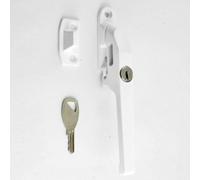 Chivrose Ltd Modern Contemporary Design Lockable Casement Window Fastener 124mm (White)