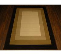 Modern Contemporary Plain Squares Design 120cm x 170cm (Approx 6x4) in Brown/Beige Rugs