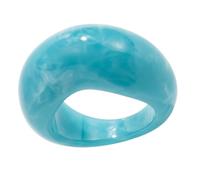 Modern Contoured Resin Band Rings Stackable Joint Rings Smooth Textured Surfaces Accessory for Outfit Enhancement Elegant Resin for Occasions
