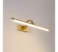 Modern Copper Bathroom Lamps Acrylic Shade Dressing Table Wall Light, Luxurious Mirror Vanity Wall Lamps for Bedroom Corridor Living Room, 9W LED Brass Wall Wash Lights