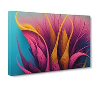 Modern Coral Reef Art Canvas Print | Gallery Wrapped 30mm Frame Wall Art | 30x20 inches | Ready to Hang | Abstract Picture | Living Room Bedroom Lounge Office