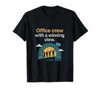 Modern Corporate Team Spirit Rooftop Flag Sunrise T-Shirt