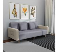 Modern Cotton Fabric Sofa Bed, Adjustable Folding Reclinersofa Bed,2 Seater Recliner Lounge Couch Recliner Chair,Upholstered Sofa Bed Chair,for Home Office Furniture,gray,140 × 61 × 75cm interesting