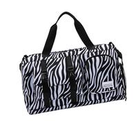 Modern Cow Leopards Print Travel Bags Gym Bag with Oxford Fabric Spacious Multi Pocket Design for Sports Swim Workout Trip Cow Print Leopard Design Travel Bags