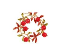 Modern Cranberry Brooch Versatile Kirsite Design Fashion Accessory Pin Perfect For Casual Or Formal Attire Sustainable Fashion Accessory Pin