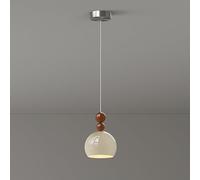 Modern Cream Light Kitchen Island, Mini Globe Bedside Hanging Ceiling Lamp Chrome Bedside Lamp Adjustable Cord Kids Room Decor Mini Chandelier for ?Dining Room, E27/Cream Coffee Mini Ball