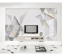 Modern Creative 3D Wallpaper Wall Mural, Geometric Marble Texture 400(W) X280(H) Cm Wall Mural | Self-Adhesive Large Wallpaper for Boys Girls Bedroom Living Room Tv Backdrop Decor-6873069