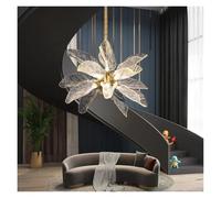 Modern Creative Chandelier Leaf Petal Hanging Lamp Luxury Shop Villa Pendant Light for Home Living Room