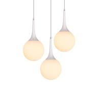 Modern creative chandelier Modern Minimalist for Living Room Duplex Staircase Creative White Ball Pendant Light Bubble Balls Restaurant Nordic Art Ceiling Lamp (Size : 3-Lights)