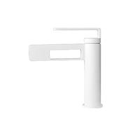 Modern Creative Design Waterfall Faucet, Single Handle 1 Hole Bathroom Sink Faucets, Hot and Cold Water Basin Mixer Tap, Lavatory Vanity Vessel Taps with Hoses