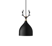 Modern Creative Hanging Lights Single Head Vintage Chaner Restaurant Traditional Pendant Light with Antlers Metal Suspensiom Lamp for Fast Food Restaurants Office Light Bar Coffee Shop