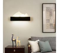 Modern Creative LED Wall Lamp Wall Mount Sconce Fixture with Mountain Peaks Acrylic Shade Indoor Decor Lighting for Bedroom Living Room Study Room Dining Room Stairs Porch Hall Restaurant