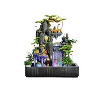 Modern Creative Rockery Fountain Flowing Entrance Courtyard Balcony Hotel Living Room Landscape Decoration with Fish Tank Floor-standing Fountains