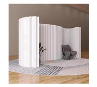 Modern Creative Room Divider - Portable & Adjustable Folding Screen for Home & Office Space Separation - Retractable 2 to 5 M White (500x160x28cm)