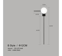 Modern Creativity Glass Ball Wall Lights Decoration for Home Bedroom Background