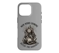 Modern Crusader Tactical Templar Knight Defeat Darkness Fait Case for iPhone 16 Pro