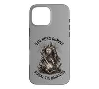 Modern Crusader Tactical Templar Knight Defeat Darkness Fait Case for iPhone 16 Pro Max