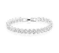 Modern Crystal Bracelet - Sophisticated Cubic Bracelet with Exquisite Shiny Crystals | Crystal Strand Bracelets | Women's Fashion for Dating, Meeting, Home, Working, Travel, Shopping, Siehe