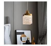 Modern Crystal Ceiling Chlier - Nordic d Square Light Fixture for Bedroom, Restaurant, and Home Decor - Simple Long Line Design, Ele Resin h, Small Size