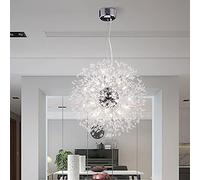Modern Crystal Chandelier Creative Sputnik Firework Lamp Adjustable Dandelion Ceiling Light G9 Fixture for Bedroom Living Room Dining RoomStylish Home Decor