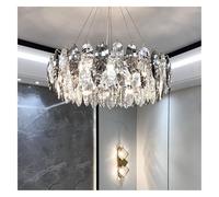 Modern Crystal Chandelier Restaurant Chandelier Simple Modern Light Luxury Living Room Light Hall Main Light Bedroom Light Atmospheric House,Indoor Lighting