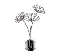 Modern Crystal Dandelion Wall Sconce Lighting Fixture for Living Room Bedroom Restaurant and Stairway Stainless Steel Firework Wall Lamp